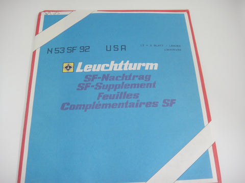 Lighthouse 1992 United States Hingeless Stamp Supplement N53SF92