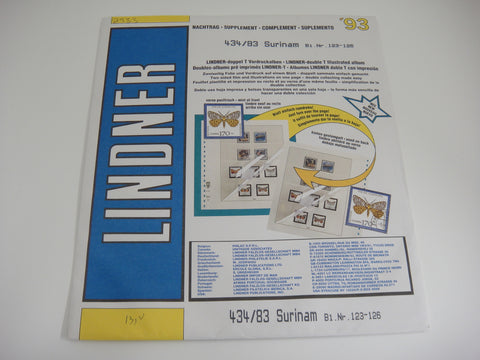 Lindner 1993 Suriname Hingeless Stamp Album Supplement 434/83 NOS