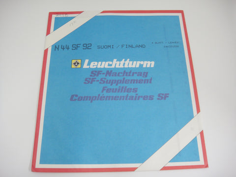 Lighthouse 1992 Finland Hingeless Stamp Album Supplement N44SF92