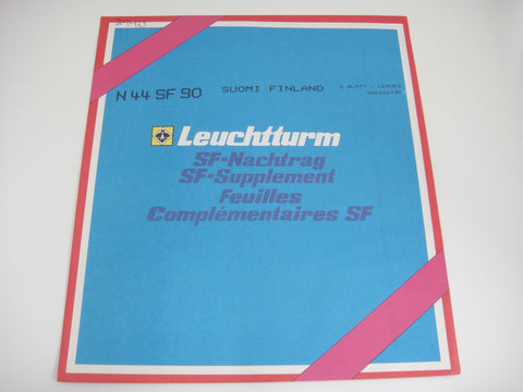 Lighthouse 1990 Finland Hingeless Stamp Album Supplement N44SF90