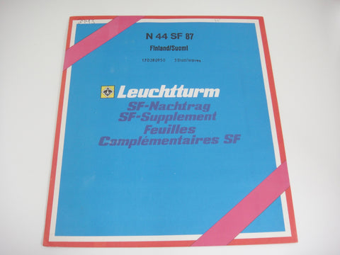 Lighthouse 1987 Finland Hingeless Stamp Album Supplement N44SF87