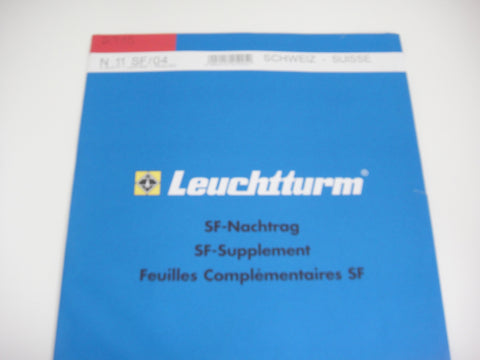 Lighthouse 2004 Switzerland Hingeless Stamp Album Supplement N11SF04