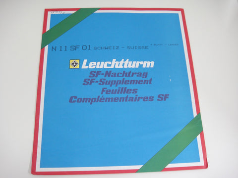 Lighthouse 2001 Switzerland Hingeless Stamp Album Supplement N11SF01