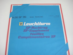 Lighthouse 1995 San Marino Hingeless Stamp Album Supplement N26SF95
