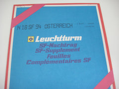 Lighthouse 1994 Austria Hingeless Stamp Album Supplement N18SF94