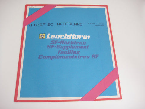 Lighthouse 1990 Netherlands Hingeless Stamp Supplement N12SF90