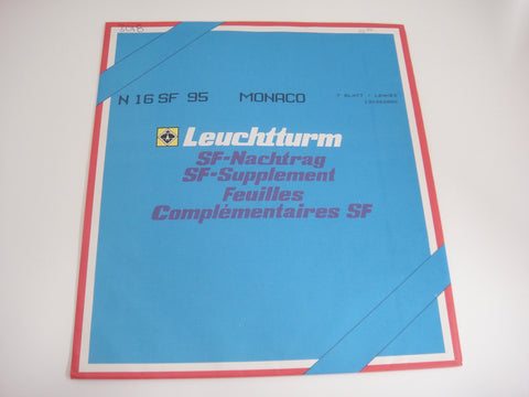 Lighthouse 1995 Monaco Hingeless Stamp Album Supplement N16SF95