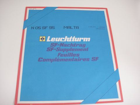 Lighthouse 1995 Malta Hingeless Stamp Album Supplement N05SF95