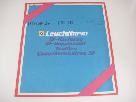 Lighthouse 1994 Malta Hingeless Stamp Album Supplement N05SF94