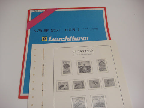 Lighthouse 1990 East Germany Hingeless Stamp Supplement N24SF90/1 DDRI