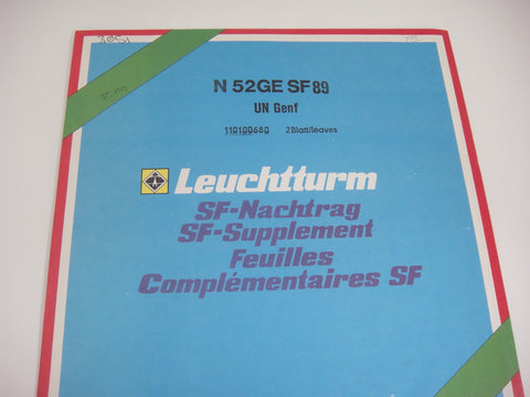 Lighthouse 1989 United Nations Geneva Hingeless Stamp Supplement N52GESF89