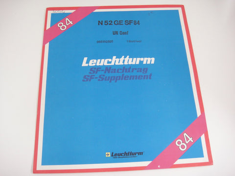 Lighthouse 1984 United Nations Geneva Hingeless Stamp Supplement N52GESF84