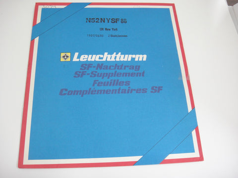 Lighthouse 1986 UN New York Hingeless Stamp Supplement  N52NYSF86