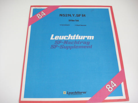 Lighthouse 1984 UN New York Hingeless Stamp Supplement N52NYSF84