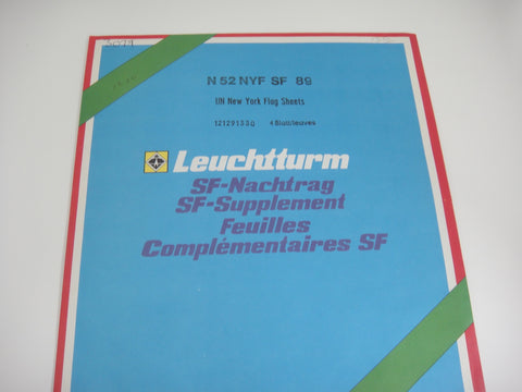 Lighthouse 1989 UN New York Flag Sheets Hingeless Supplement N52NYFSF89