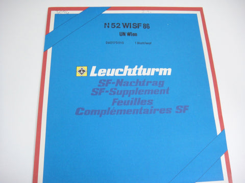 Lighthouse 1986 UN Vienna Hingeless Stamp Supplement N52WISF86