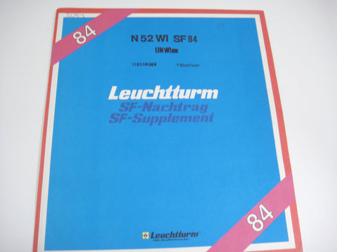 Lighthouse 1984 UN Vienna Hingeless Stamp Supplement N52WISF84