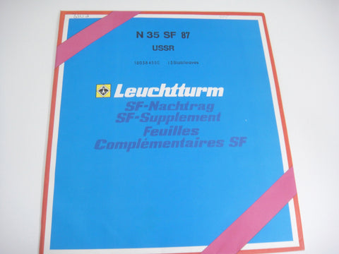 Lighthouse 1987 USSR Hingeless Stamp Album Supplement N35SF87