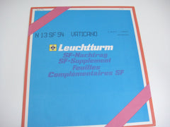 Lighthouse 1994 Vatican City Hingeless Stamp Album Supplement N13SF94