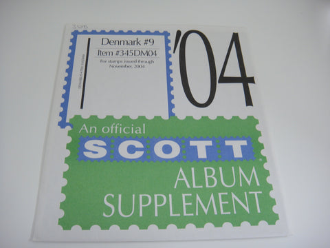 Scott 2004 Denmark Specialty Stamp Album Supplement #9 345DM04