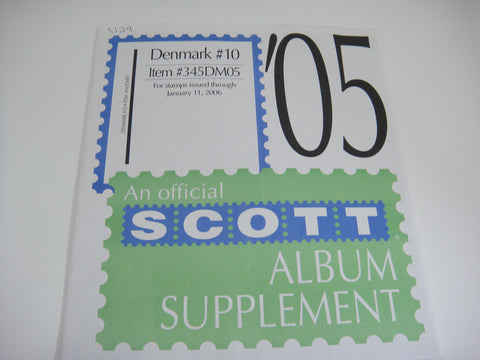 Scott 2005 Denmark Specialty Stamp Album Supplement #10 345DM05