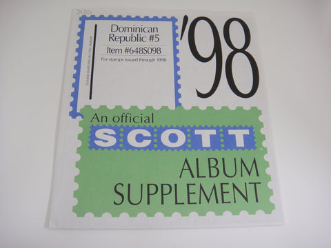 Scott 1998 Dominican Republic Supplement #5 648S098