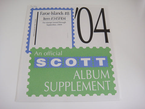 Scott 2004 Faroe Islands Stamp Supplement #8 345FI04