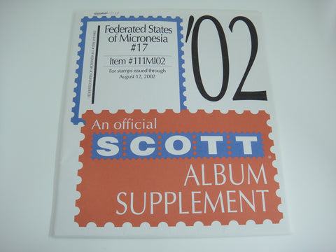 Scott 2002 Federated States Micronesia Stamp Supplement #17 111MI02