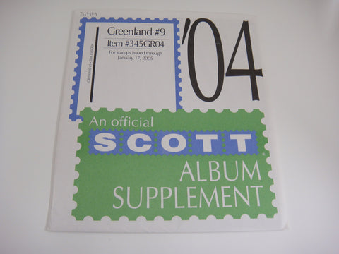 Scott 2004 Greenland Stamp Album Supplement #9 345GR04