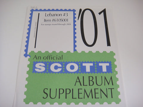 Scott 2001 Lebanon Stamp Supplement #3 610S001