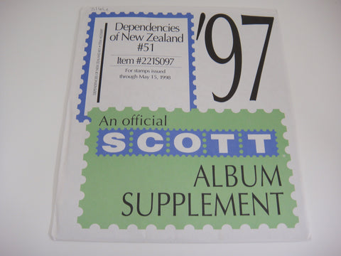 Scott 1997 New Zealand Dependencies Stamp Supplement 51 221S097