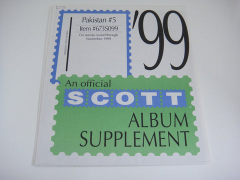 Scott 1999 Pakistan Stamp Album Supplement 5 673S099