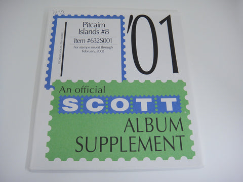 Scott 2001 Pitcairn Islands Stamp Album Supplement 8 632S001