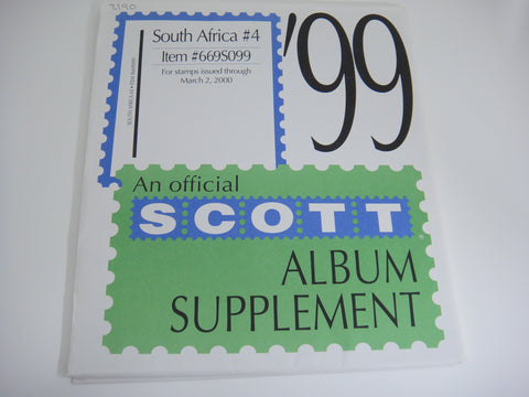 Scott Specialty 19999 South Africa Stamp Supplement 4 669S099