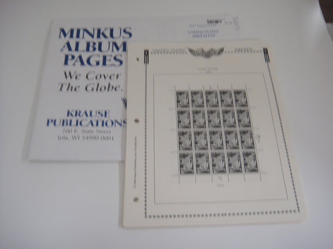 Minkus 1997 United States Sheetlets Ablum Supplement MAA597
