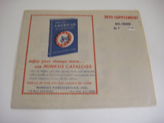 Minkus 1970 Iraq Jordan Saudi Arabia Stamp Album Supplement 9
