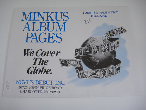 Minkus 1995 Ireland Stamp Album Supplement NOS