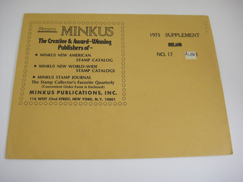 Minkus 1975 Ireland Stamp Album Supplement 17