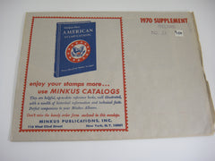 Minkus 1970 Ireland Stamp Album Supplement 12 NOS