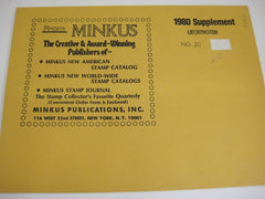 Minkus 1980 Liechtenstein Stamp Album Supplement 20 NOS