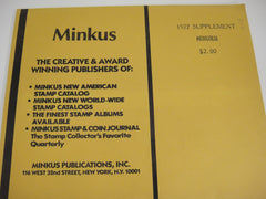 Minkus 1972 Mongolia Stamp Album Supplement 8 NOS