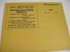 Minkus 1979 Mexico Stamp Album Supplement 18 MMX79 NOS