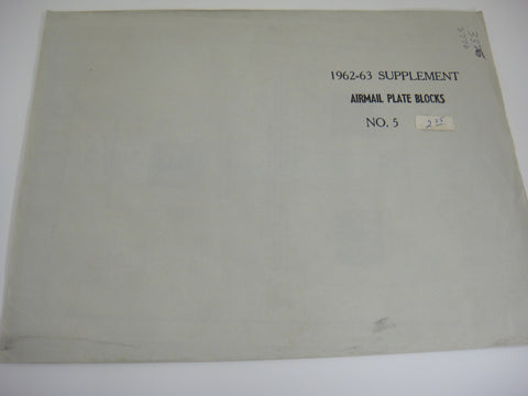 Minkus 1962-63 US Airmail Plate Blocks Stamp Supplement 5 United States NOS