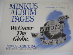 Minkus 1995 US Airmail Plate Blocks Stamp Supplement 31 United States NOS