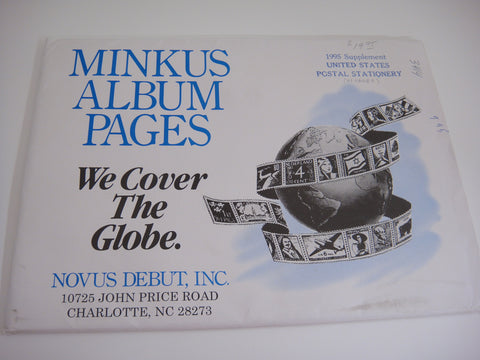 Minkus Postal Stationery Stamp Supplement 16 United States 1995 MUSP95
