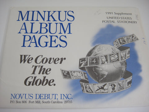 Minkus 1991 US Postal Stationery Supplement 12 MUSP91