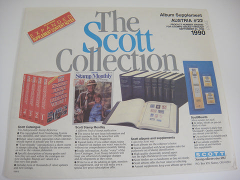 Scott 1990 Austria Specialty Stamp Supplement 22 300S090