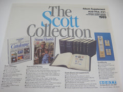 Scott 1989 Austria Specialty Stamp Supplement 21 300S089