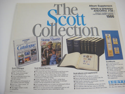 Scott 1986 Spain & Spanish Andorra Specialty Stamp Supplement 38 355S086