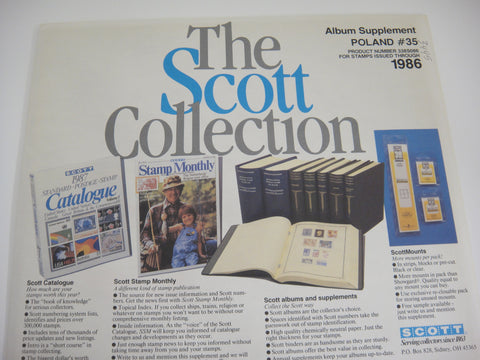 Scott 1986 Poland Specialty Stamp Supplement 35 Poland 1986 338S086